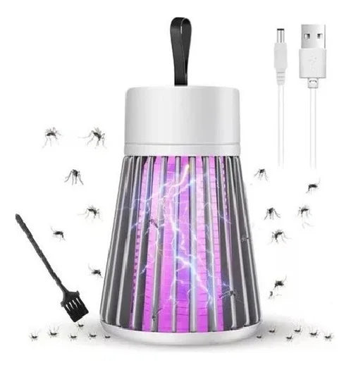 Armadilha repelente elétrica de luminária LED com luz UV mata pedaços de mosquito